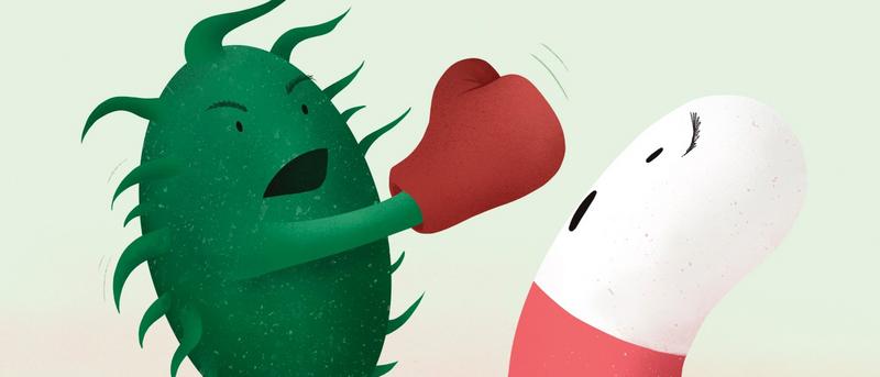 Antibiotica vechten tegen bacteriën