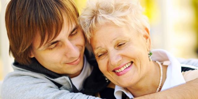 Dementie, jongen en oma