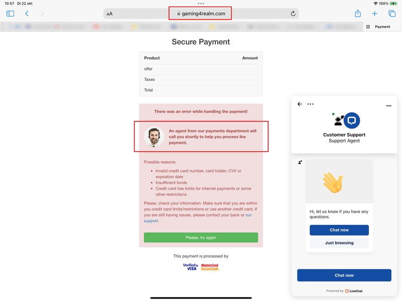Voorbeeld phishing