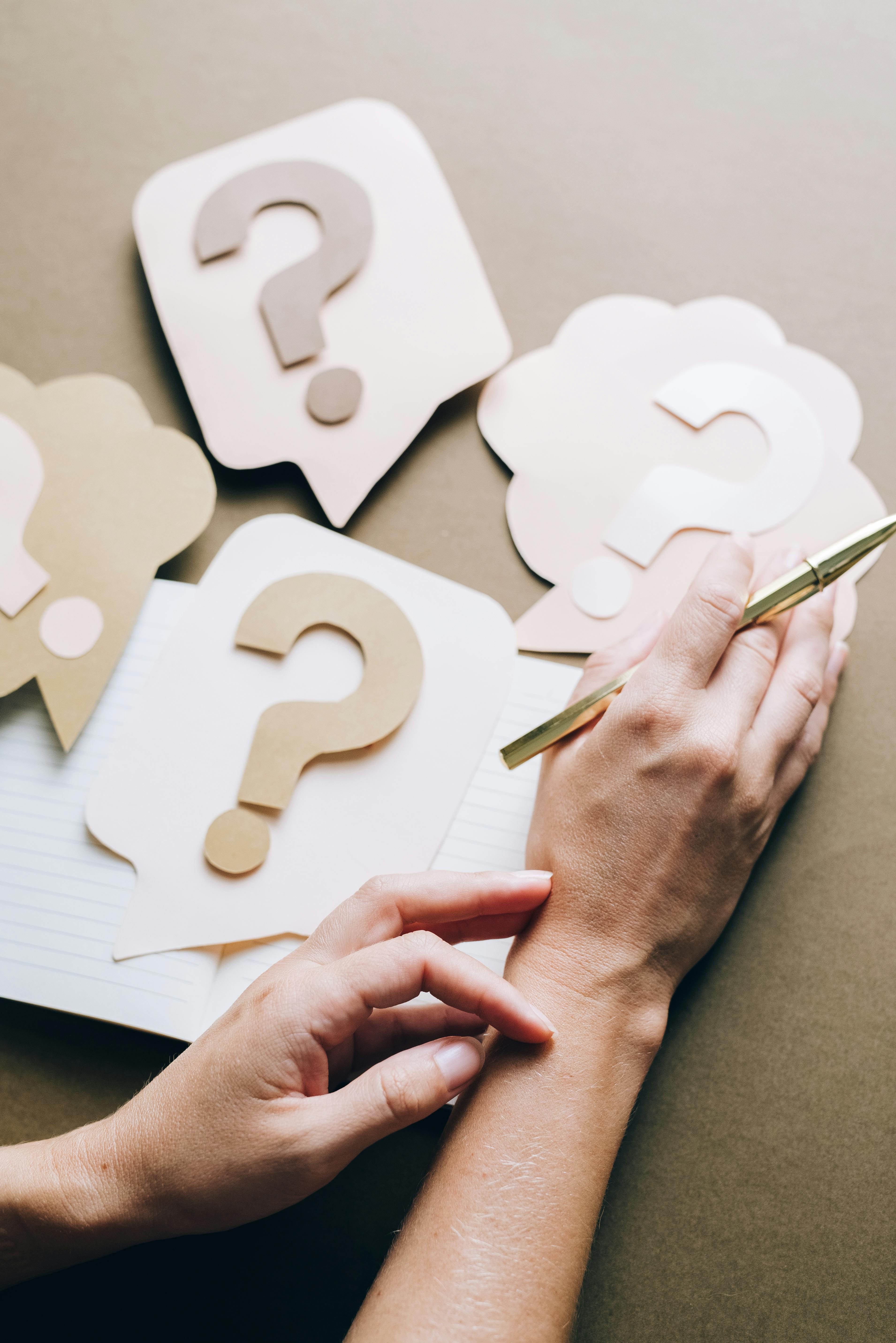 Question marks
